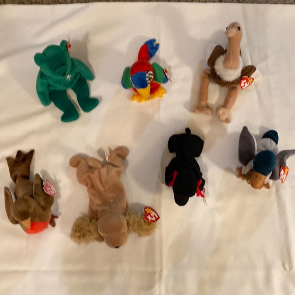 Lot of 7 - Ty Beanie babies w/tags - Picture 1 of 8